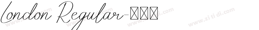 London Regular字体转换